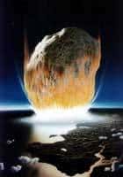 Vue d'artiste d'un astéroïde percutant la Terre