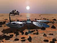 Beagle 2 sur Mars (crédit : ESA)