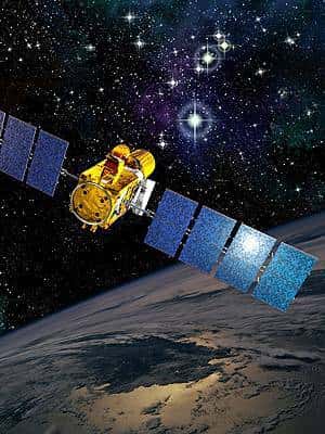 Le satellite Corot (vue d'artiste). Crédit ESA.