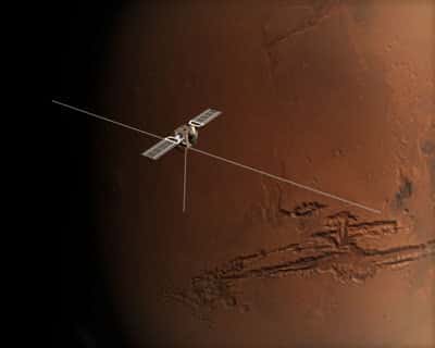 Le radar MARSIS de la sonde Mars Express entièrement déployé