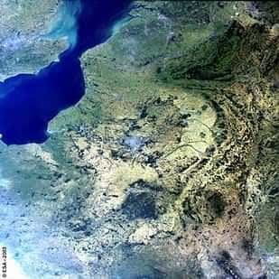 Une image satellite du nord de la France(crédit : ESA)