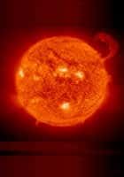 Le soleil vue par le satellite SOHOCrédits NASA/ESA