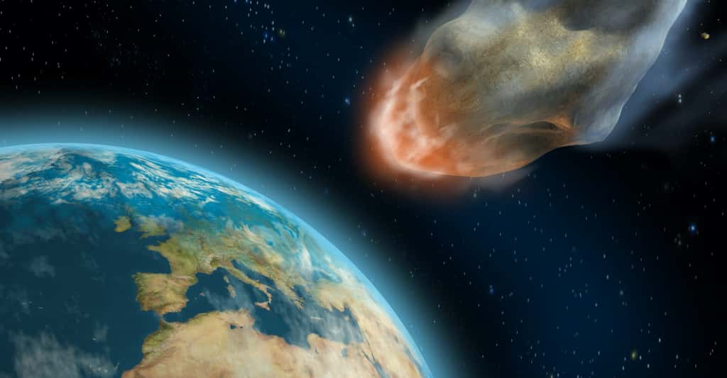 La collision d'un grand astéroïde, de diamètre supérieur à 140 mètres, avec la Terre est heureusement très peu probable. © Andrea Danti, Adobe Stock