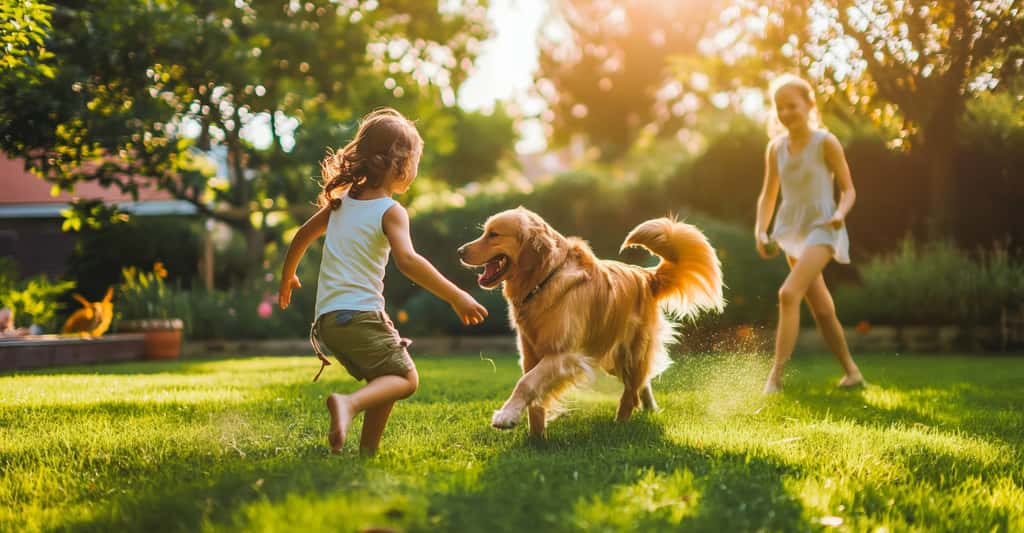 Selon une étude menée par des chercheurs de l’université de Chiang Mai (Thaïlande), interagir avec un chien – même si ce n’est pas le vôtre – peut très efficacement faire baisser votre niveau de stress. © MVProductions, Adobe Stock