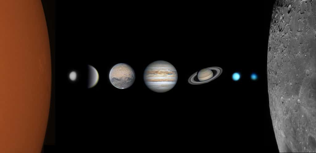 Ici, le Soleil, la Lune et sept des planètes du Système solaire pour le prix du meilleur jeune astrophotographe. © 至璞 王, <em>Astronomy Photagrapher of the Year 2021</em>