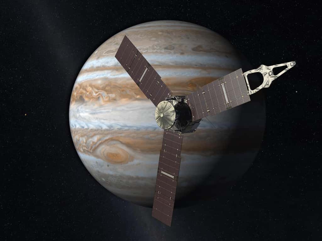 La sonde Juno est arrivée près de Jupiter en juillet 2016. © Nasa