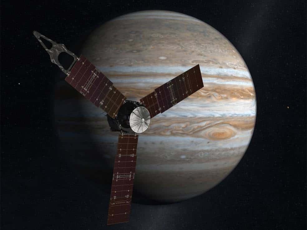 Juno est une sonde de la Nasa programmée pour percer les secrets de la formation et de l’évolution de Jupiter. © Nasa, JPL