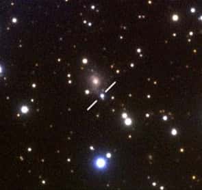 La supernovae 2006 gz au centre de la photo. Crédit : J.L. Prieto & M. Hicken (CFA)