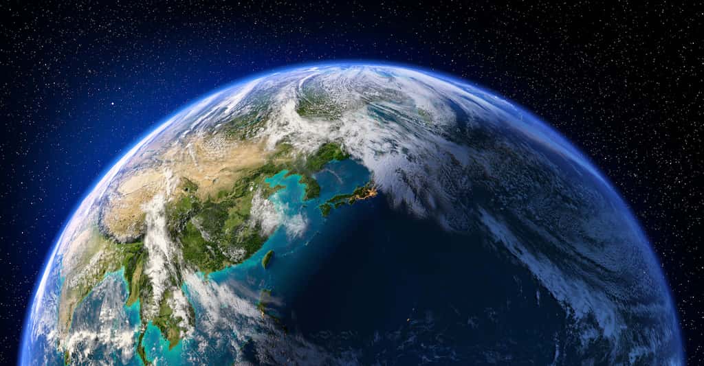 Les chercheurs de l’université de Cornell (États-Unis) se sont arrêtés sur un modèle de Terre prébiotique riche en CO<sub>2</sub> datant d’il y a 3,9 milliards d’années, sur un modèle de Terre anoxique – comprenez, sans oxygène – datant d’il y a 3,5 milliards d’années et sur trois modèles marquant la montée de l’oxygène dans notre atmosphère, de 0,2 % aux 21 % actuels. © Anton Balazh, Adobe Stock