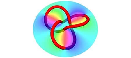 La forme que peut prendre un anneau d'obscurité, appelé encore un vortex optique. Crédit : Nature