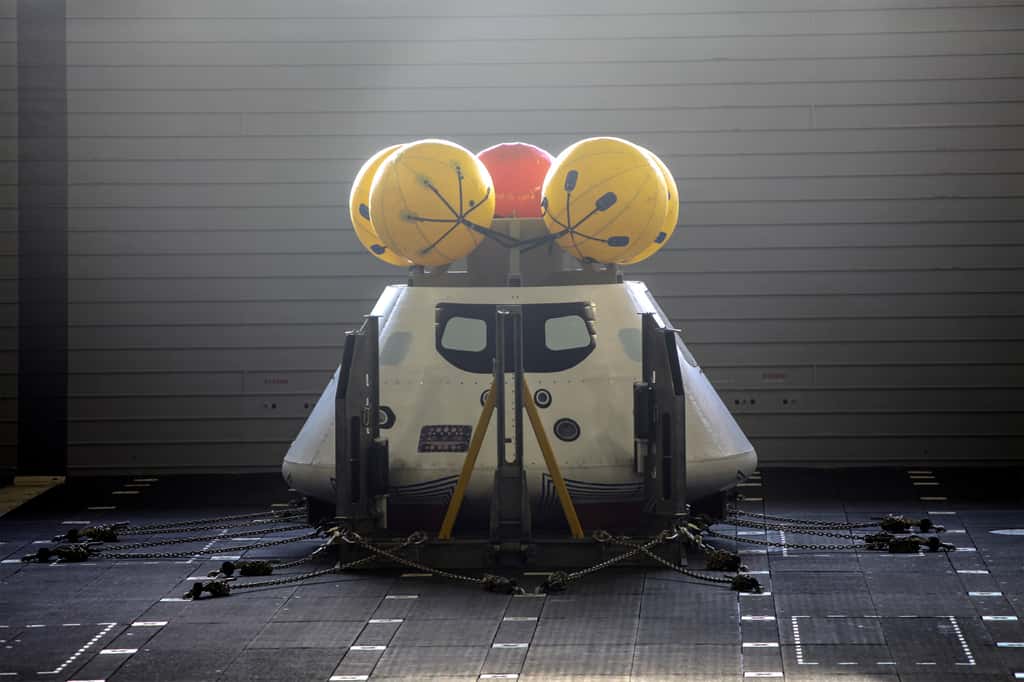 La version d’essai du module habité de la capsule Orion. © Nasa