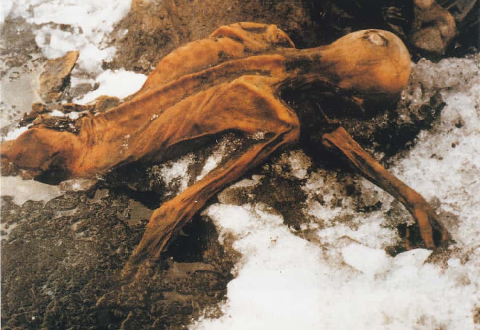 Ötzi sur le lieu de sa découverte dans les Alpes. © Didkovskaya, Flickr, CC by-nc 2.0