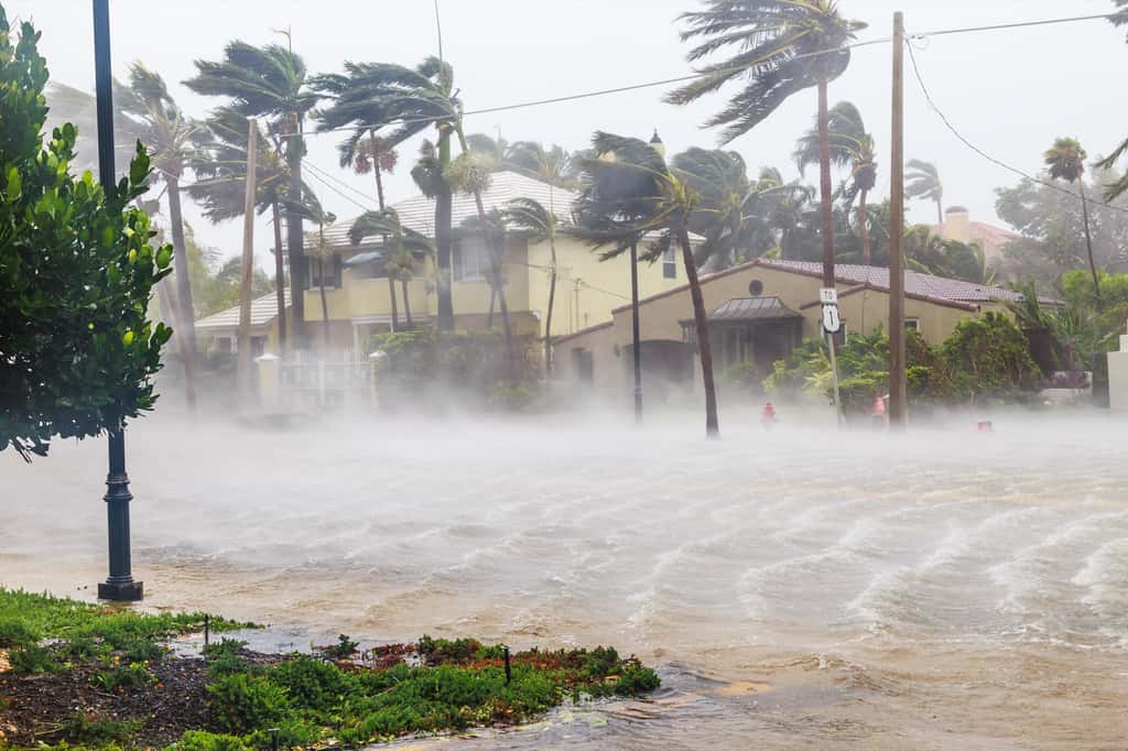  La redoutable saison des ouragans de l'Atlantique et des tornades en Floride. Fin septembre 2022, l'ouragan Ian a été l'un des phénomènes cycloniques les plus dévastateurs de l'histoire des États-Unis. © Satoshi Kina, Adobe Stock