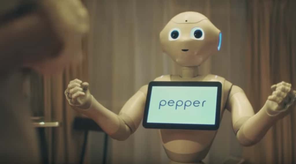 Le robot Pepper est la star du salon Innorobo 2016. © SoftBank Robotics