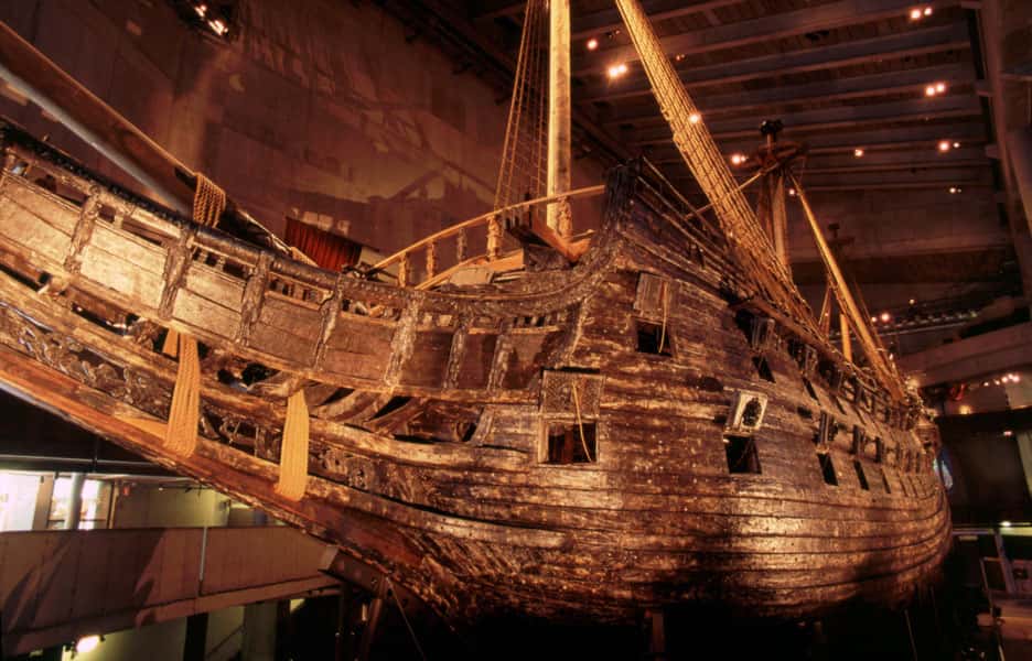 Le polyéthylène glycol a également servi aux scientifiques pour stabiliser le bois du Vasa, un navire de guerre qui a sombré en 1628 et qui est aujourd’hui l’une des attractions touristiques les plus populaires de Suède. © Nick Lott, Wikipedia, CC by-sa 2.0