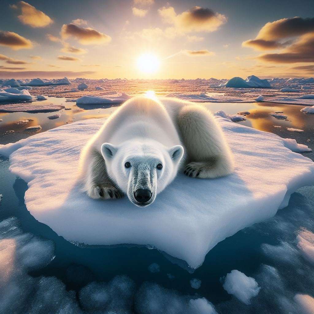 Les modèles les plus récents laissent entendre que le réchauffement climatique s’arrêtera une fois que nous aurons atteint le zéro émission nette. © Microscoft Bing, Créateur d’image DALL-E 3