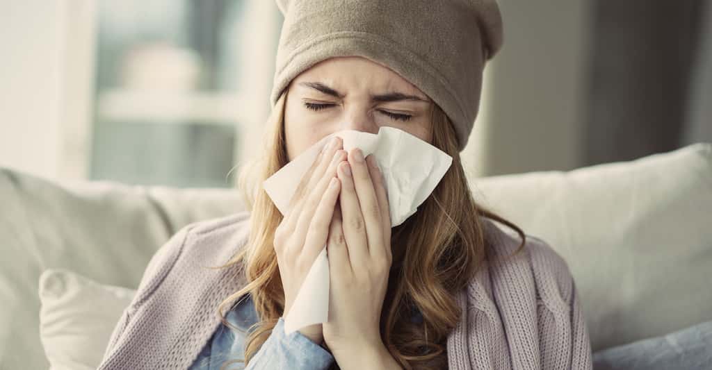 Pourquoi sommes-nous plus souvent malade en hiver ? La raison se situe au niveau des vésicules extracellulaires des voies respiratoires supérieures, véritables barrières immunitaires à température ambiante. © Sebra, Fotolia