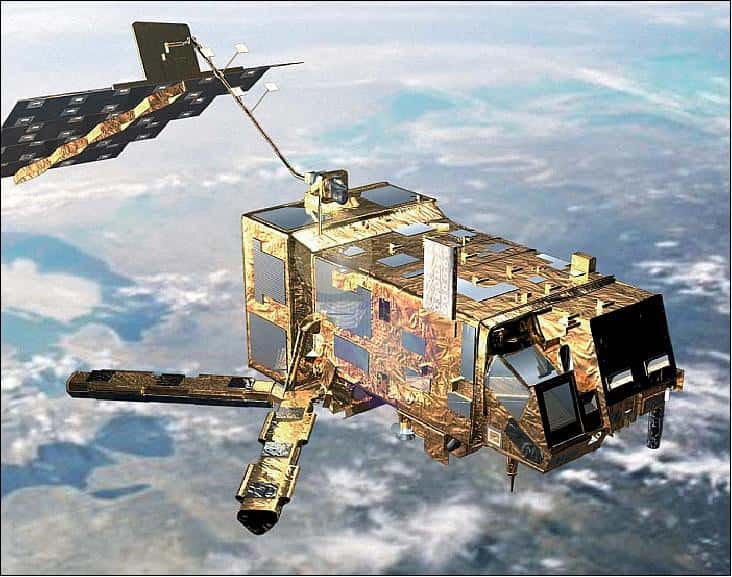 Le satellite Metop-A (image d'artiste). © Esa/Eumetsat