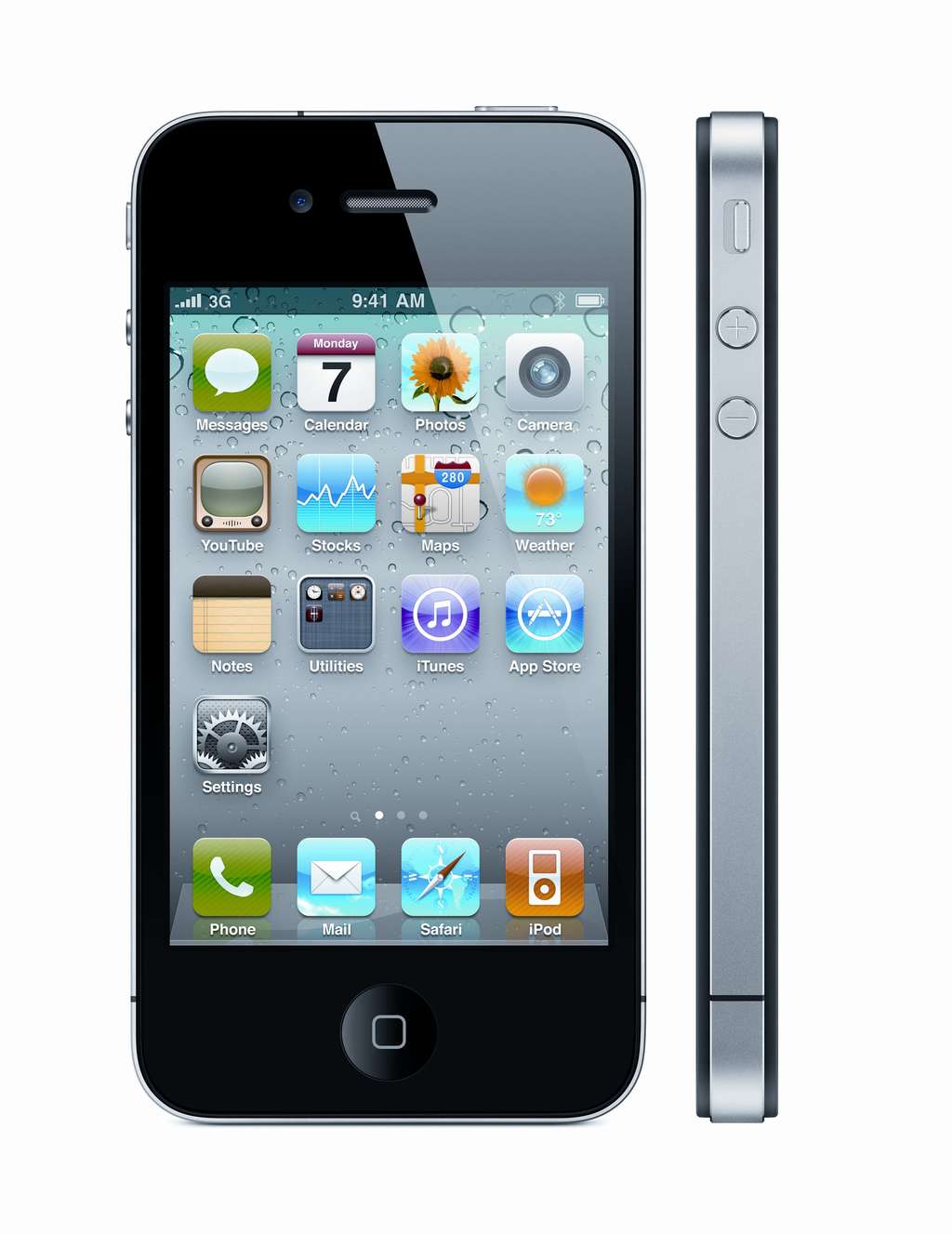 L'iPhone 4 est plus fin que ses prédécesseurs. © Apple