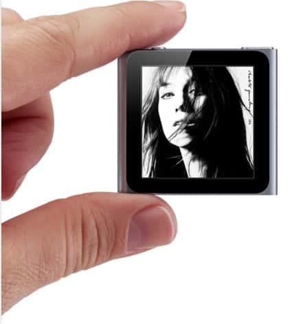 L'iPod Nano perd la molette mais gagne un écran tactile. © Apple