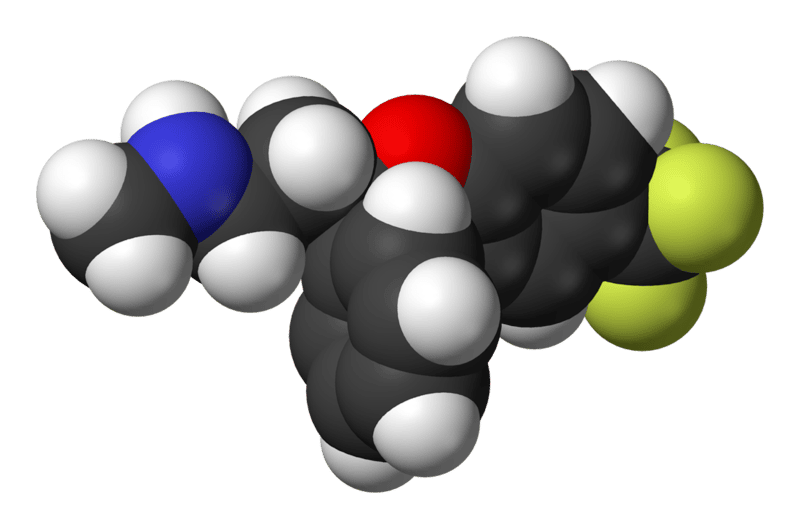 Le Prozac (ou fluoxétine) augmente la quantité de sérotonine dans le cerveau en reprogrammant les cellules noradrénergiques. Crédits DR