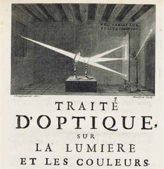 La version française du premier traité d'optique de Newton date de 1722. © DR