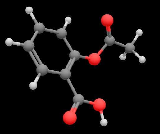 L'aspirine est une molécule qui inhibe les enzymes COX et qui empêche ainsi la synthèse de prostaglandines. © Frederic.marbach, Wikimedia, CC by 1.0 