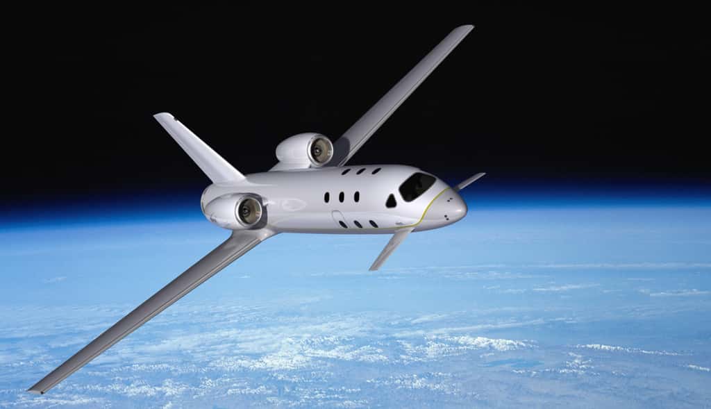 Le Spaceplane d'Astrium, conçu pour transporter quatre passagers, sera capable de voler une trentaine de fois avant chaque changement du bloc moteur. © Astrium