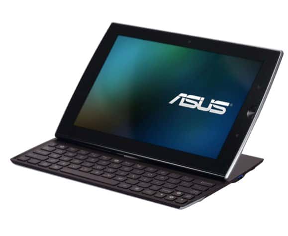 L’Eee Pad Slider peut s’utiliser comme un portable mais une fois son clavier escamoté, il se transforme en tablette tactile. © Asus