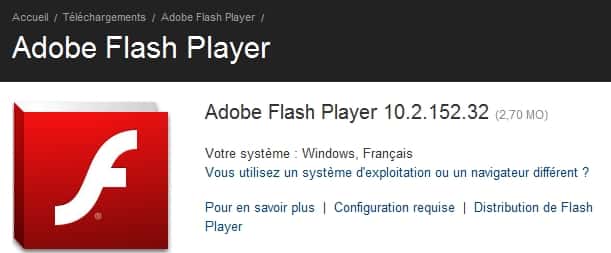Toutes les versions de Flash (10.x et antérieures) pour Windows, Macintosh, Linux, Solaris et Android sont concernées par la faille. © Adobe