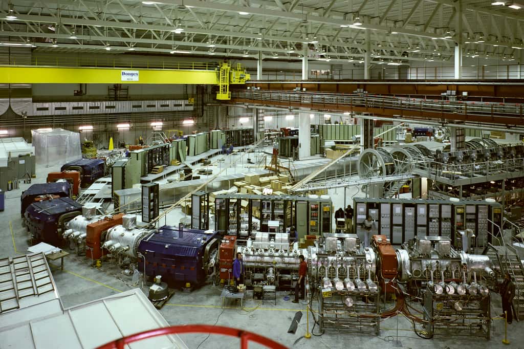 L'<em>Antiproton Accumulator </em>(AA) en construction en 1980. © Cern