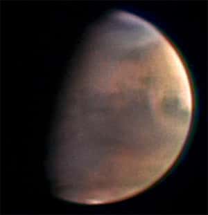Photographie de Mars réalisée par la caméra HRSC de Mars Express <em>(crédit : ESA)</em>