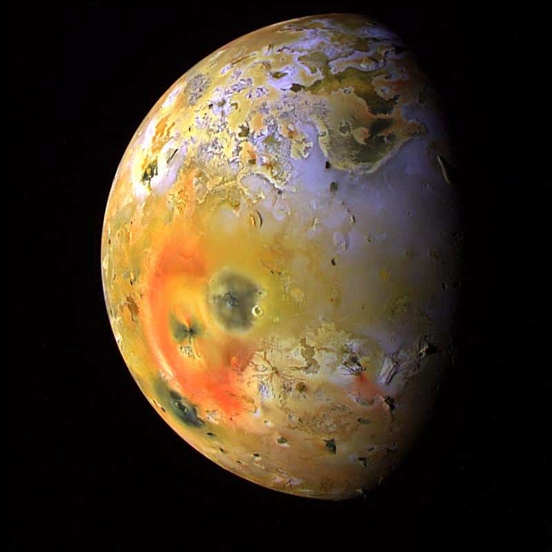 Une photo de Io, le satellite volcanique de Jupiter, prise par la sonde Galileo. © N.A.S.A, JPL