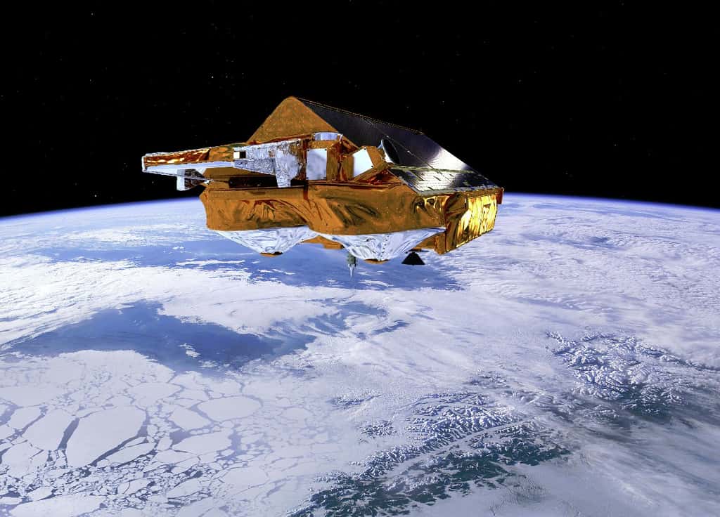 CryoSat, le satellite de l'Esa chargé d'étudier les pôles. © Esa