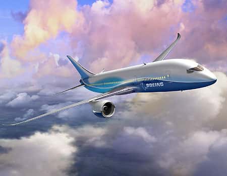 Le 787 Dreamliner, conçu avec des matériaux composites plus légers, pour une diminution de la consommation de carburant. © Boeing