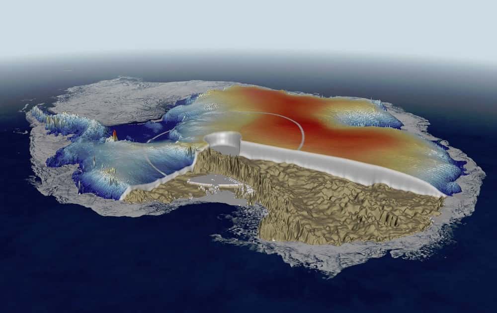 L'Antarctique aussi bénéficie du savoir-faire de CryoSat. © Esa
