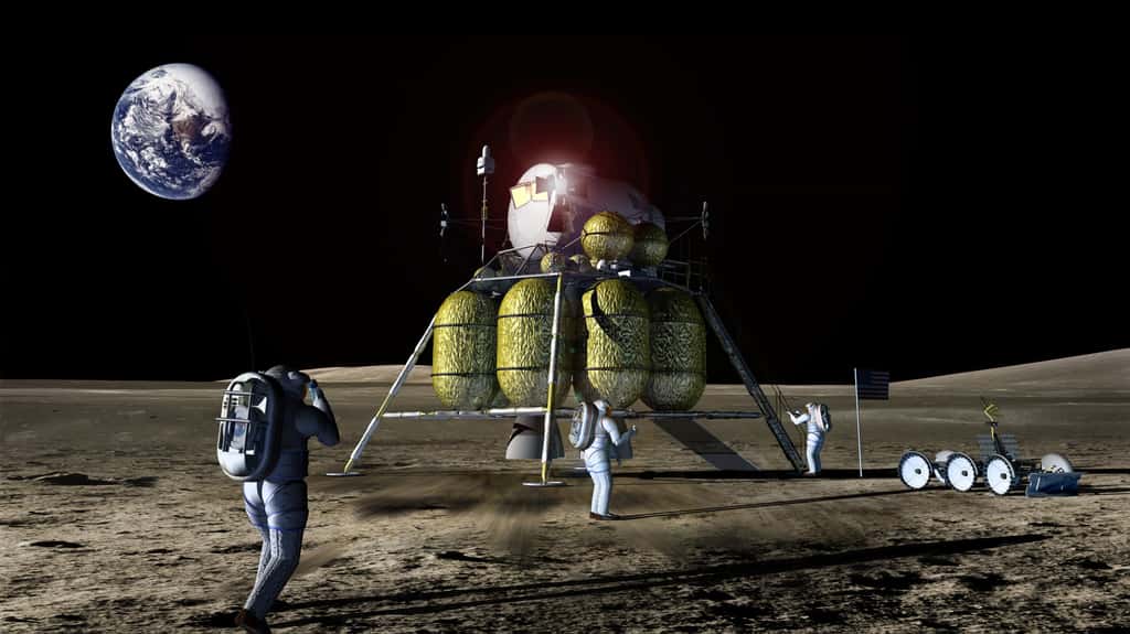 Ce n’est qu’après une série de missions robotiques et habitées proches de la Terre (Lune, astéroïdes) que nous serons fixés sur nos capacités à envoyer des Hommes sur Mars. © Nasa