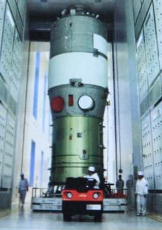 D'une masse de 8,5 tonnes, le module Tiangong-1 sera lancé cette semaine. © SinoDefense.com
