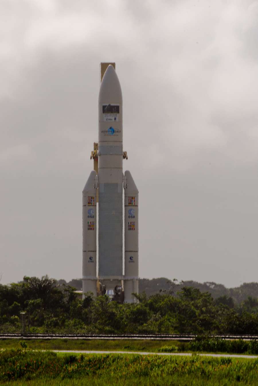 Les 10 tonnes de performance de l'actuelle Ariane 5 répondent bien au besoin du marché de lancement de satellites. © Rémy Decourt