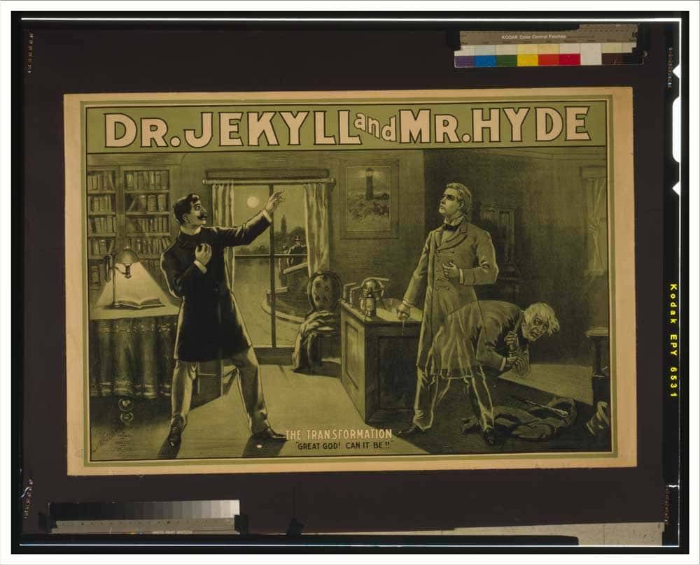 <em>L'étrange cas du Docteur Jekyll et de M. Hyde</em>, de Robert Louis Stevenson, raconte l'histoire d'un homme tiraillé entre deux personnalités, une bonne et une mauvaise. Cette œuvre littéraire est souvent associée à la schizophrénie. © SnapshotsohthePast.com, Flickr, cc by sa 2.0
