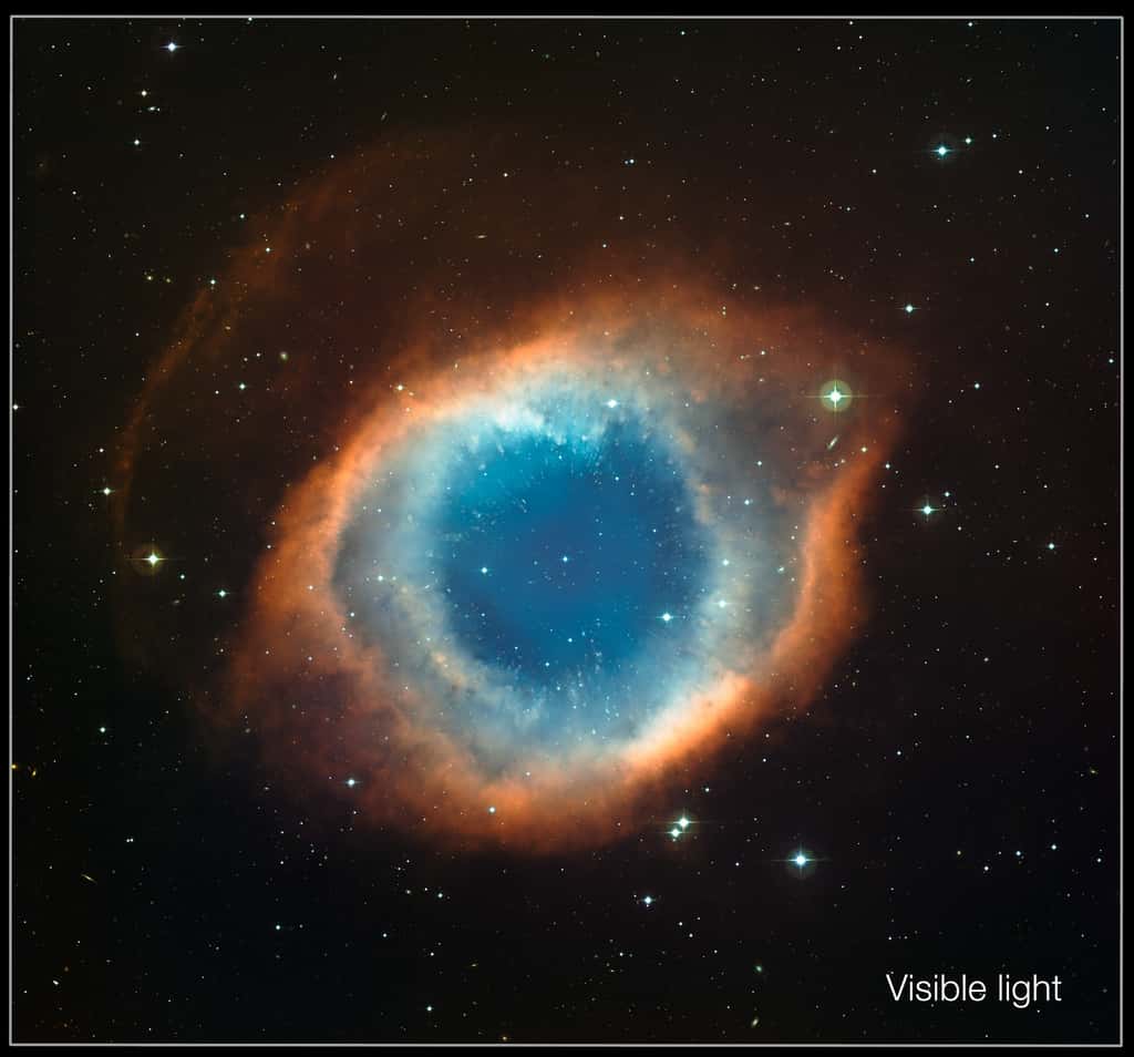 Image de la nébuleuse de l'Hélice réalisée dans le visible par le télescope MPG de 2,2 mètres de diamètre. © ESO