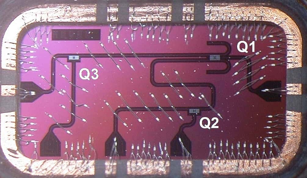 La porte logique quantique utilisée dans le circuit supraconducteur 2D des chercheurs d'IBM. © IBM Research