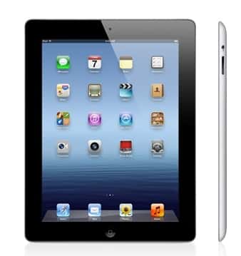 Le « nouvel iPad » reprend exactement le même design que l’iPad 2 mais il est légèrement plus épais et plus lourd. © Apple