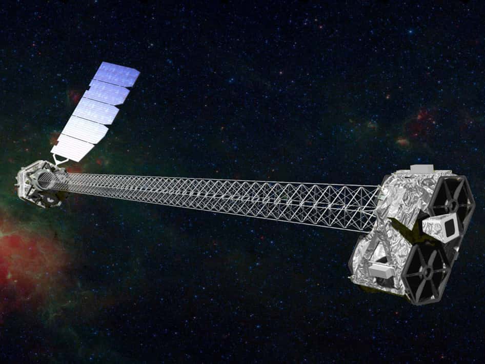 Construit autour de la plateforme LeoStar-2 d’Orbital Sciences, ce satellite de 360 kg doit tourner autour de la Terre sur une orbite circulaire à plus de 550 km d’altitude et inclinée à 6°. © Nasa/JPL-Caltech