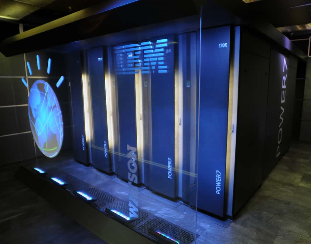 Voilà à quoi ressemble Watson, le superordinateur d’IBM, dont la puissance équivaut à celle de 6.000 PC de bureau. Un monstre de puissance à 3 millions de dollars. © IBM
