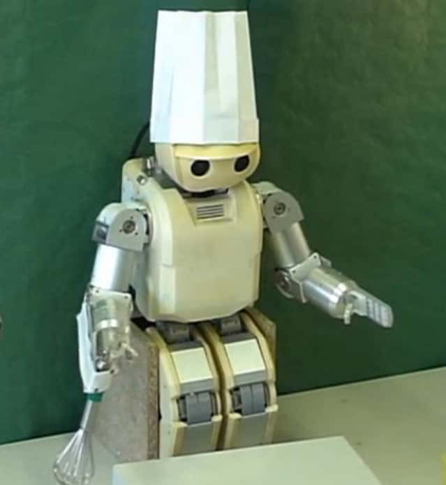 Hoap-3, un humanoïde de petite taille à qui on peut apprendre à faire la cuisine. © Lasa