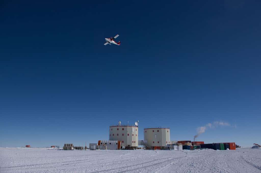 Concordia n'est accessible qu'en avion. Une liaison qui est interrompue pendant l'hivernage lorsque les températures descendent à -80 °C. © Esa, Ipev, PNRA