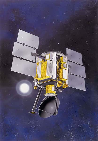 Le satellite QuickScat a été lancé le 19 juin 1999. Il fonctionna plus de 10 ans, au lieu des deux à trois années prévues, avant de devenir inopérant le 23 novembre 2009. Ses sondes devaient avant tout permettre d'étudier les vents à la surface de la Terre. © Nasa, JPL