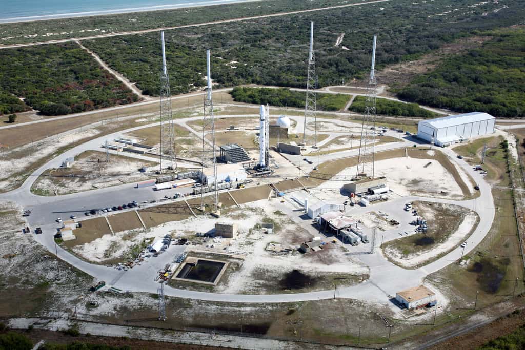 Le site de lancement de SpaceX, à Cap Canaveral en Floride, devrait être inauguré avec le lancement du Falcon 9 v.1.1. © SpaceX, Roger Gilbertson