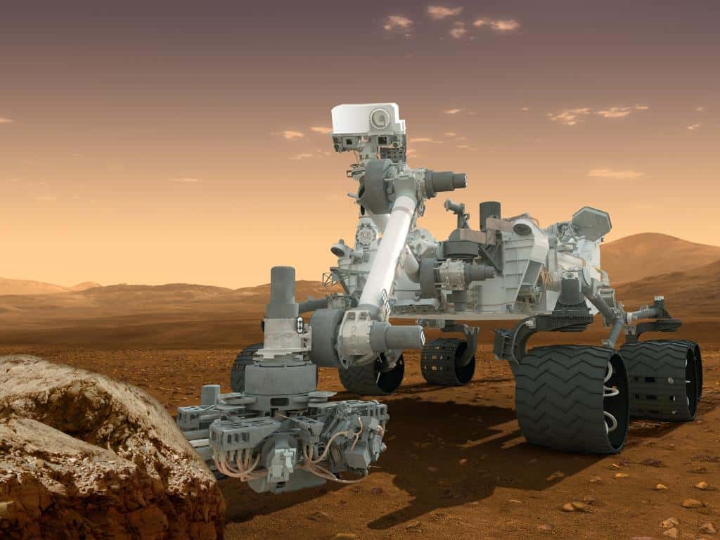 Le rover Curiosity est sorti du mode sans échec en fin de semaine passée et retrouve peu à peu ses esprits. Les origines de la panne de l'ordinateur principal restent à déterminer. © Nasa, JPL-Caltech, DP